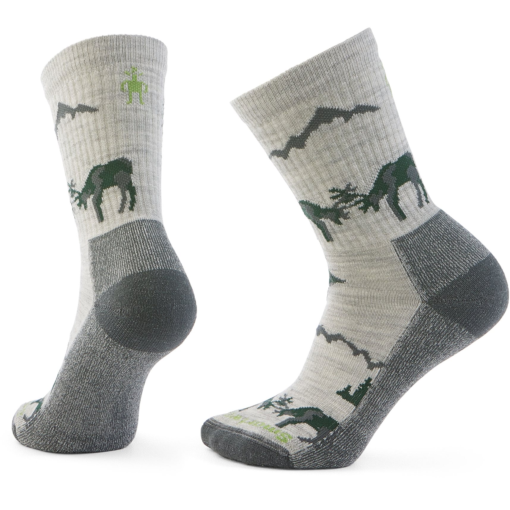 Picture of SmartWool Everyday Horns Clash Crew Socks - 069 ash