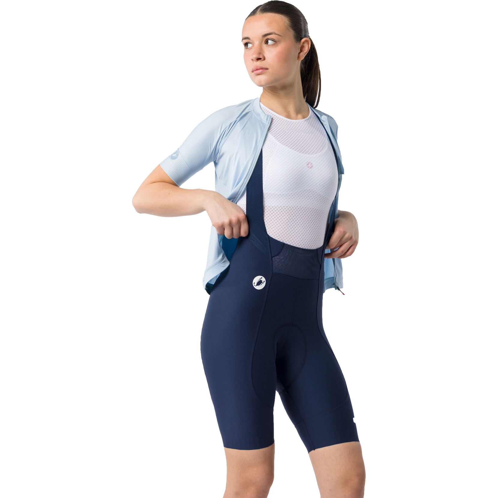Castelli Espresso 2 DT Bibshorts Women - belgian blue 424 | BIKE24