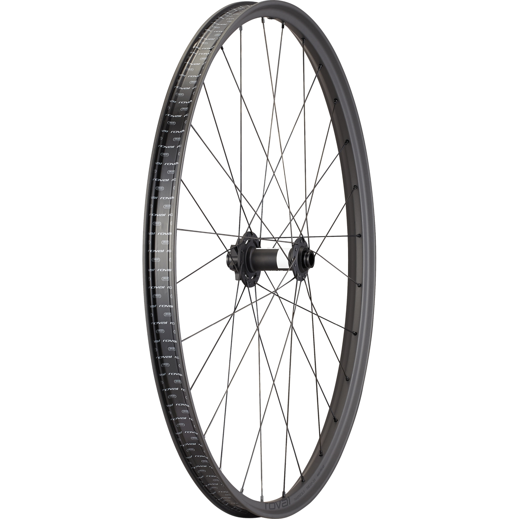 Picture of Specialized Roval Traverse SL II 350 Carbon Front Wheel - 29&quot; | 6-Bolt | 15x110mm - Carbon/Black