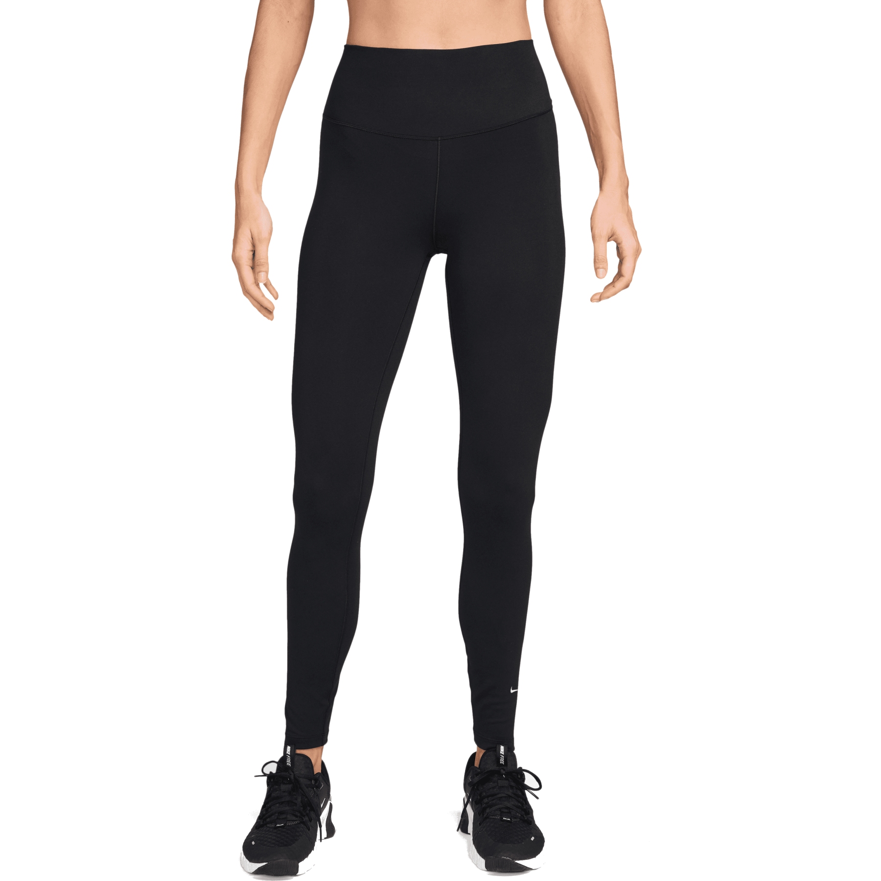 Женские колготки Nike One с высокой посадкой - черный/белый IB9382-010