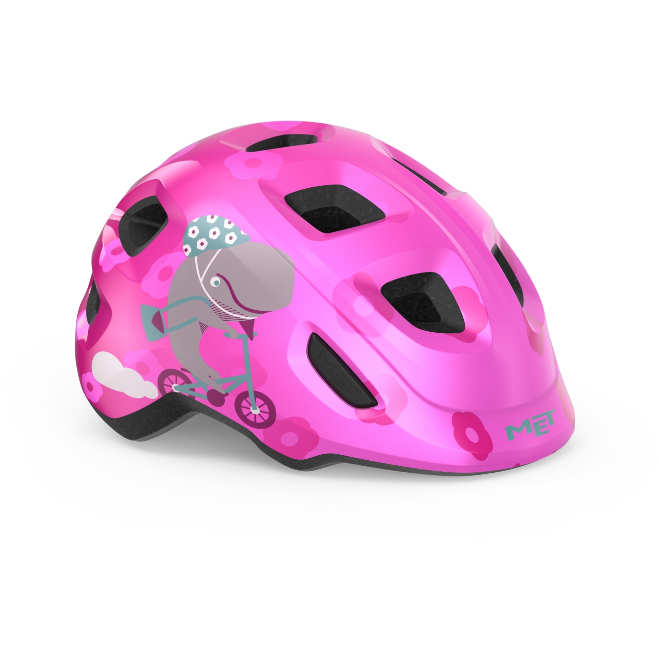 Produktbild von MET Hooray Fahrradhelm Kinder - pink whale glossy