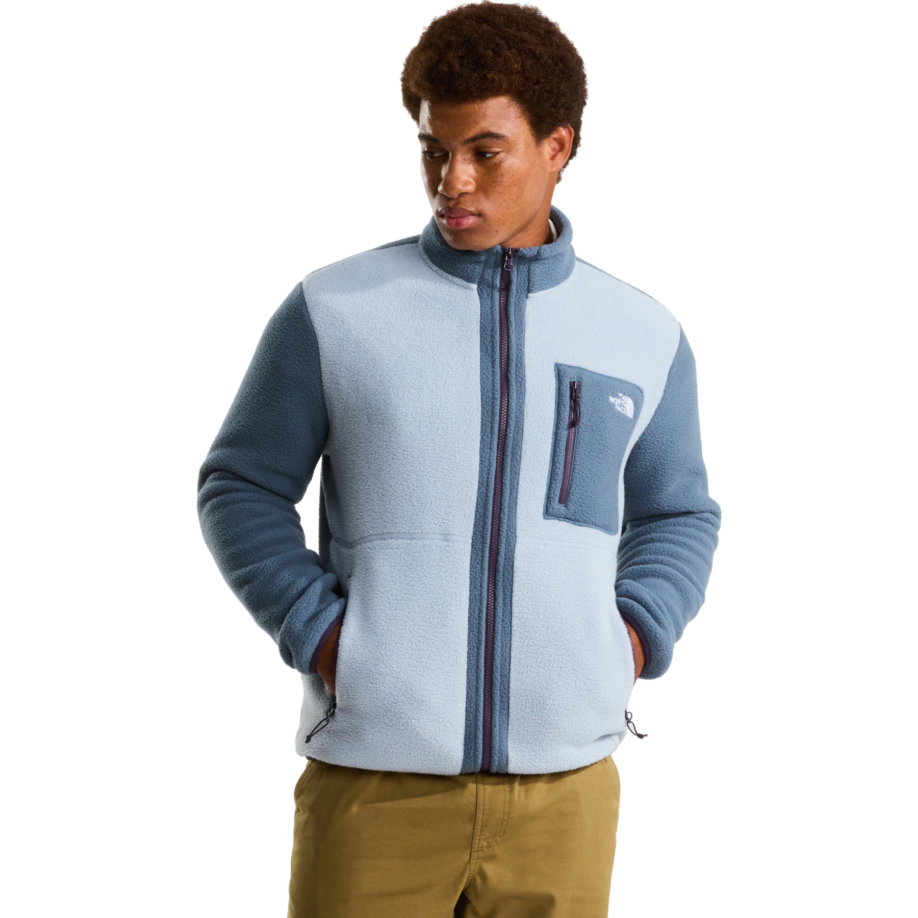 The North Face Yumiori Fleece Jacket Men - Frost Grey/Granite Grey