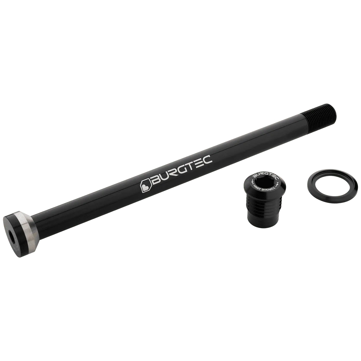 Проходная ось Burgtec - задняя | 12x148 мм наддув | 175 мм | для полиуретана - burgtec black