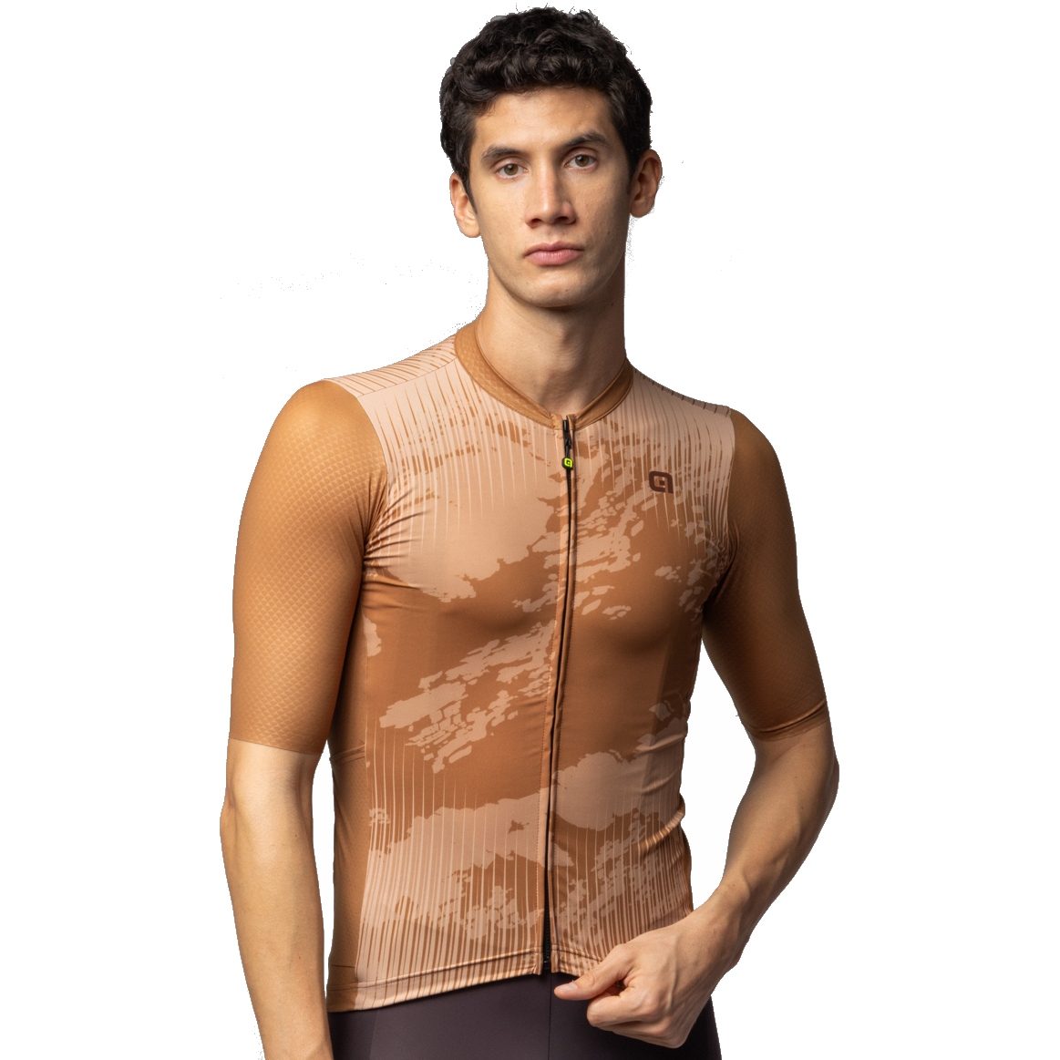 Productfoto van Alé OFF ROAD GRAVEL Krakatoa Short Sleeve Jersey Men - caramello