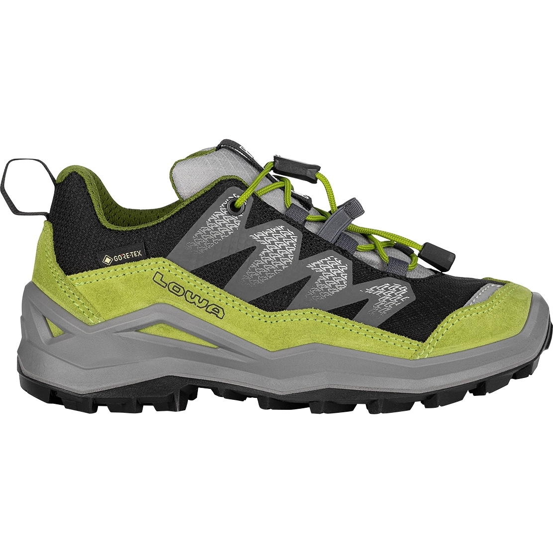 Bild von LOWA Maddox Pro GTX Lo Junior Schuhe Kinder - schwarz/limone (Größe 36-40)