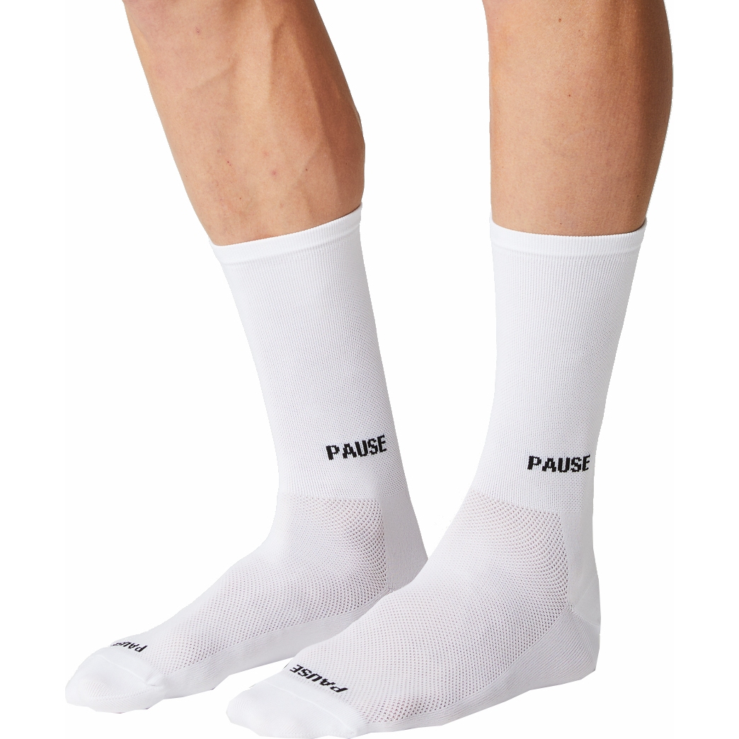 Image of FINGERSCROSSED White Socks Are Faster Cycling Socks - Pause #14_06