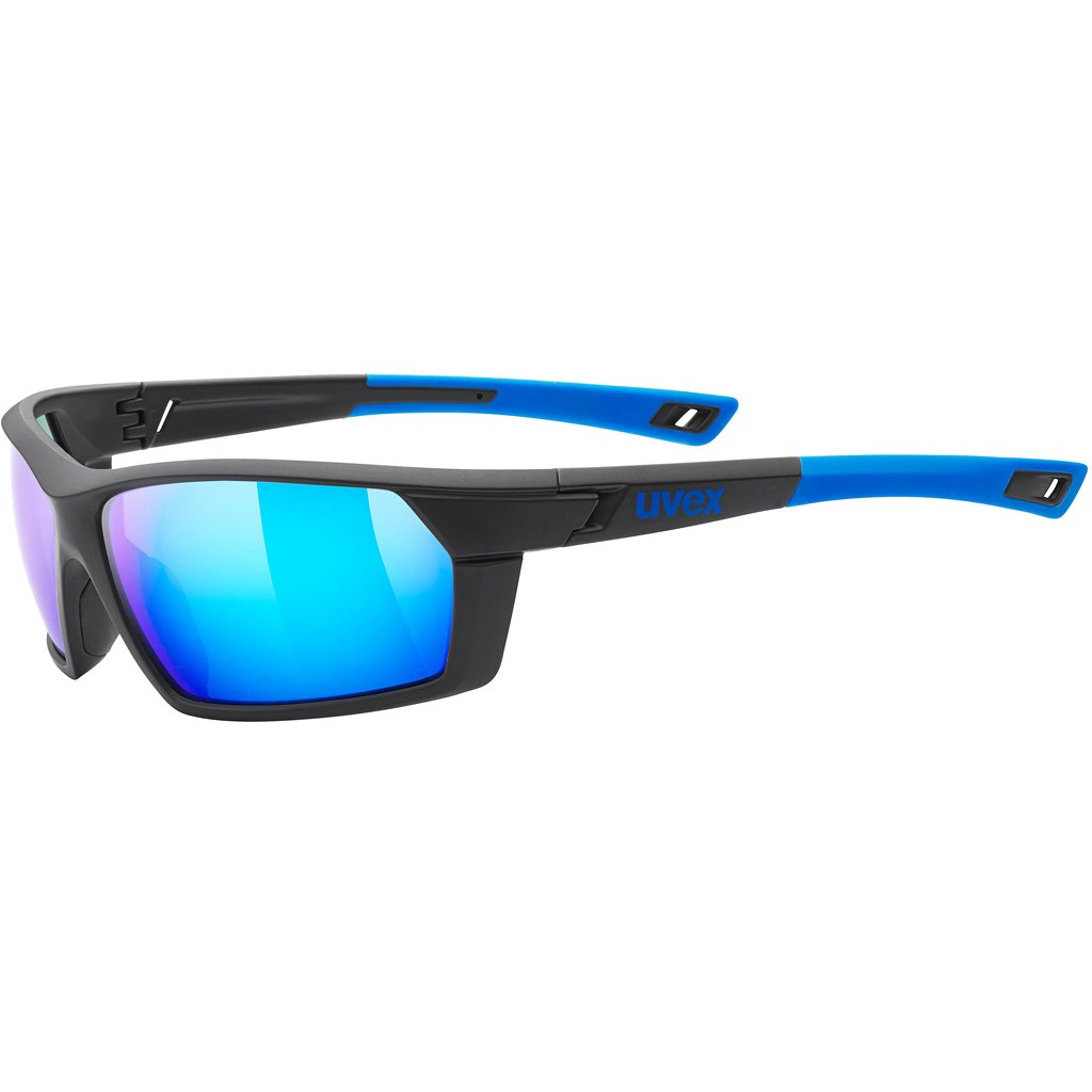 Picture of Uvex sportstyle 225 Glasses - black blue/mirror blue