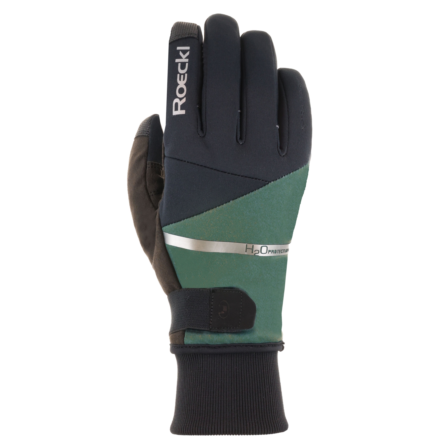 Picture of Roeckl Sports Vuno Cycling Gloves - black/laurel leaf 9067