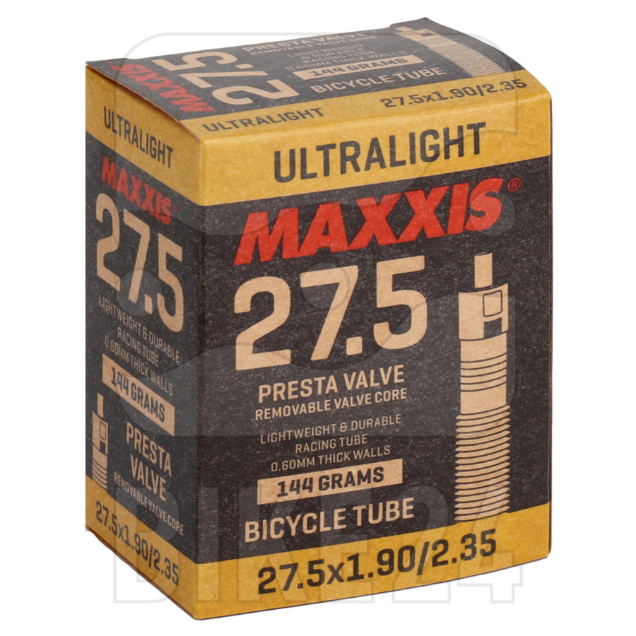 Image of Maxxis UltraLight MTB Tube - 26x1.50/2.50" - Presta - 48mm