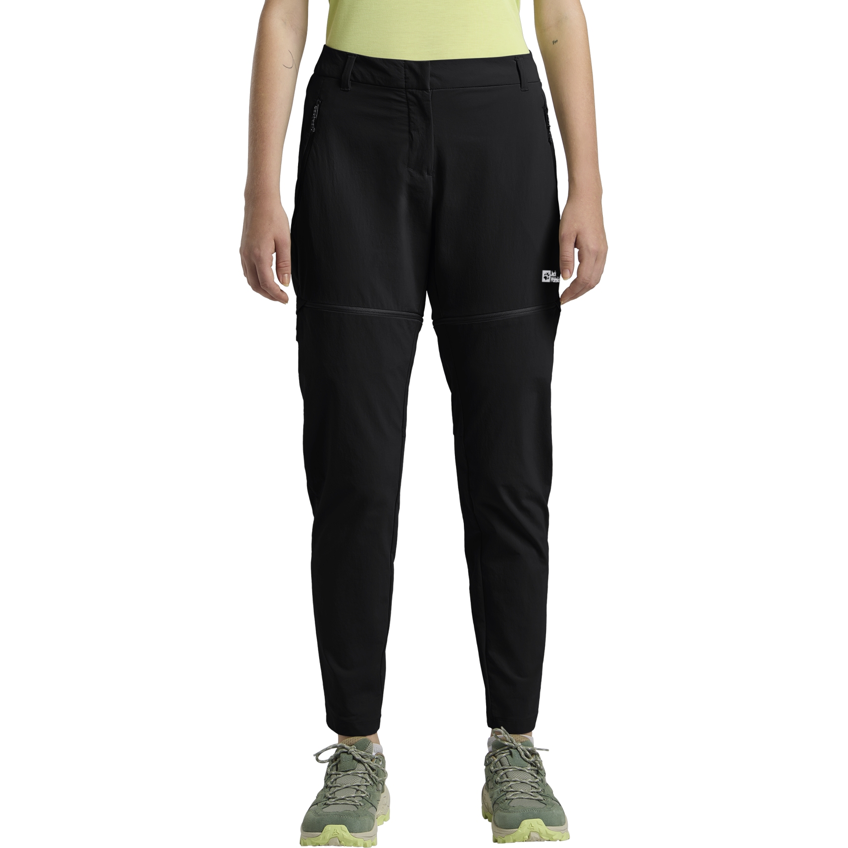 Produktbild von Jack Wolfskin Hikeout Zip Off Hose Damen - regular - schwarz