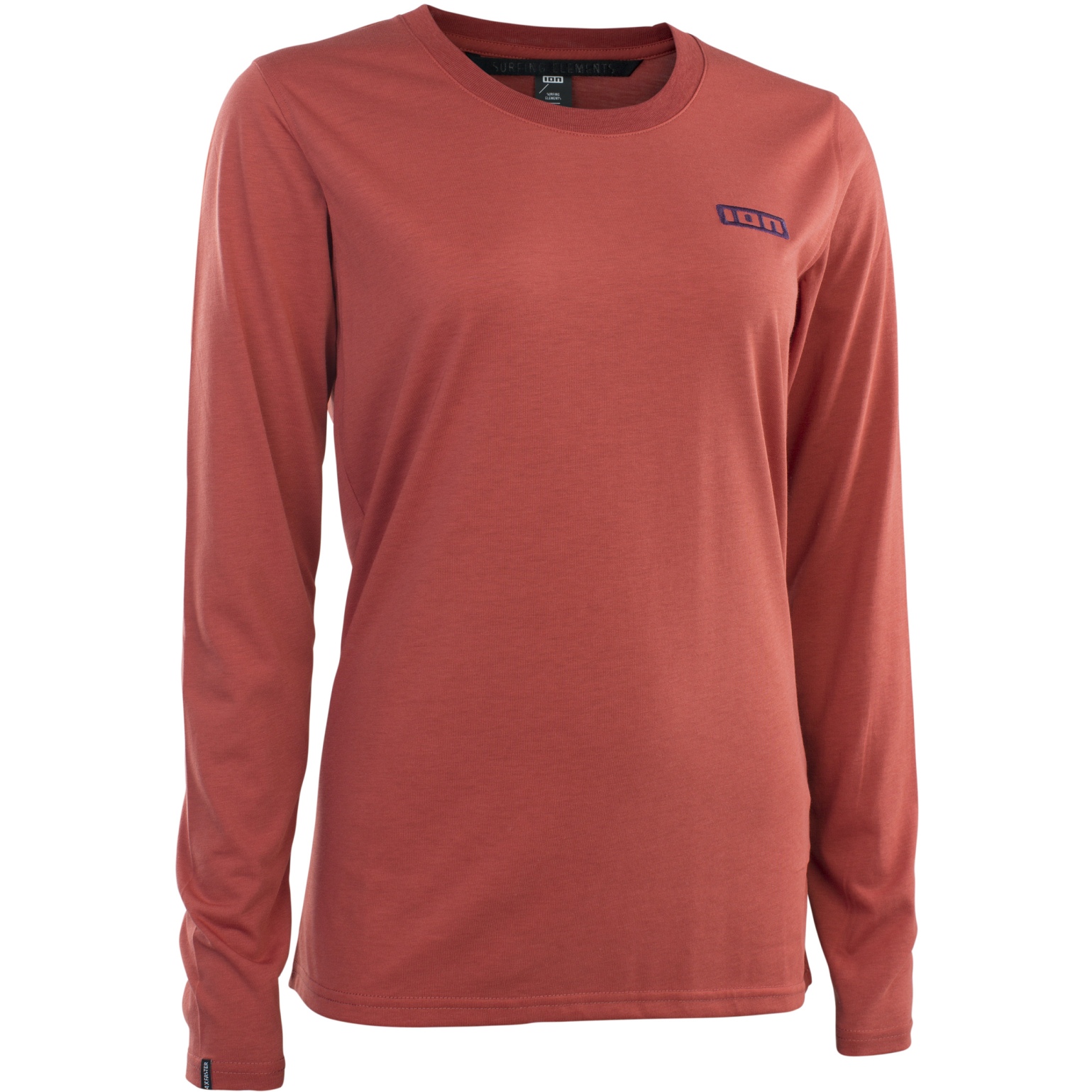 Picture of ION Bike Tee Long Sleeve S-Logo DR Women - Spicy Red