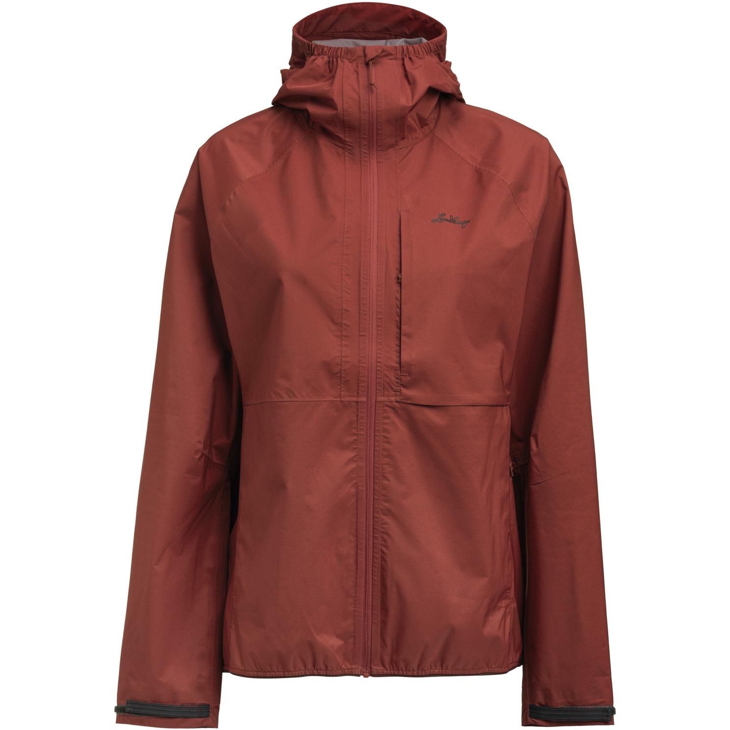 Productfoto van Lundhags Tived Waterproof Jas Dames - Rosewood 58450