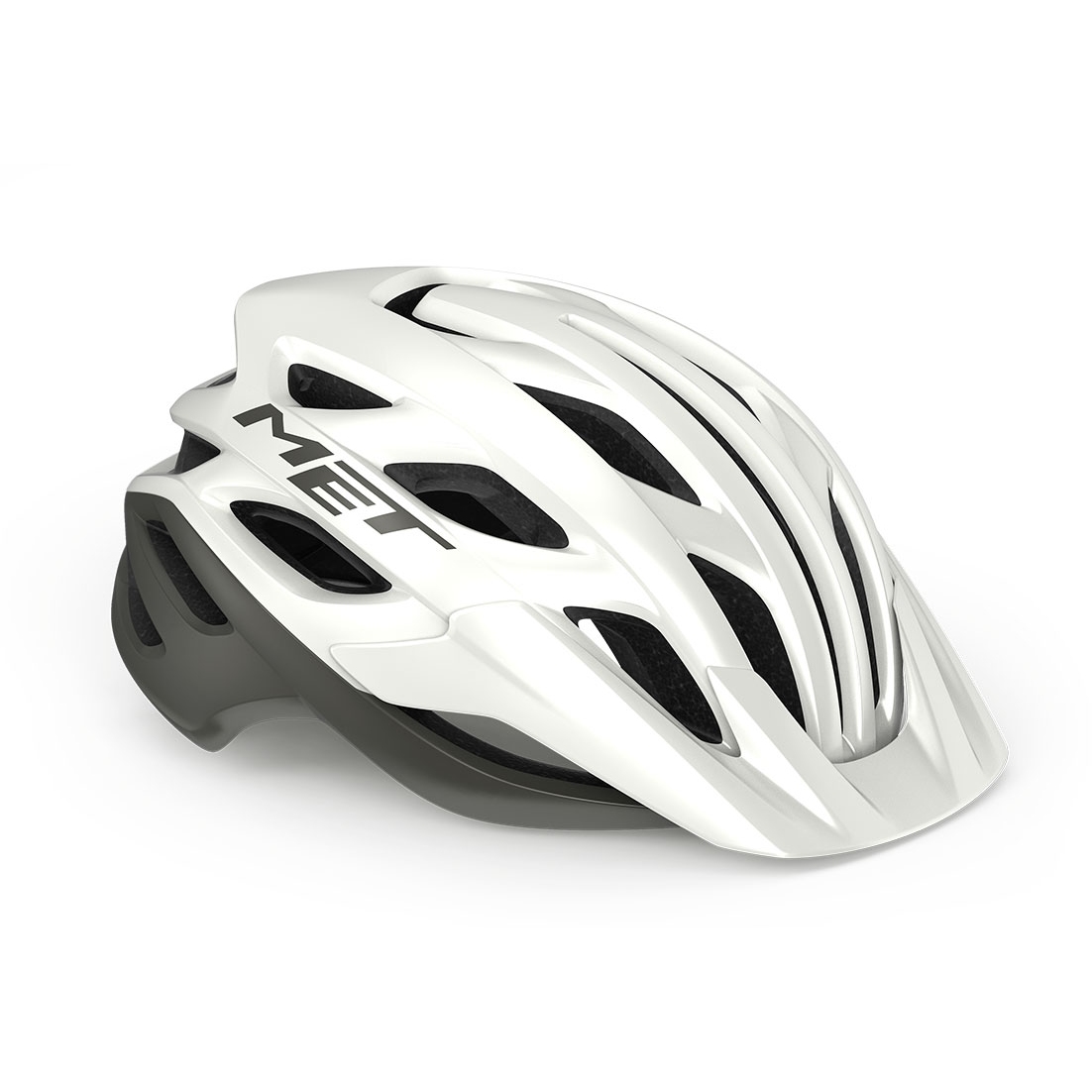 Productfoto van MET Veleno MIPS Helmet - white/gray matt