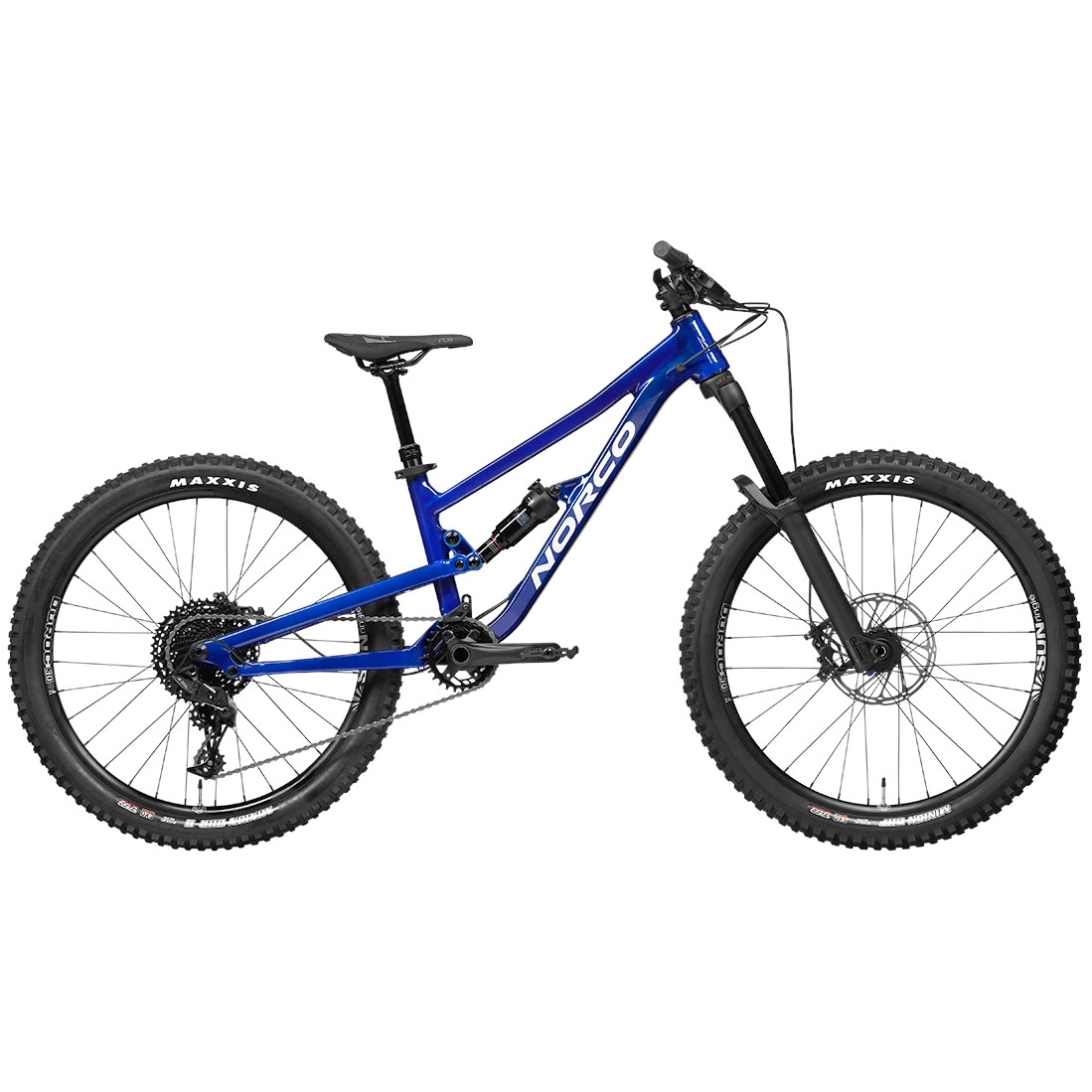 Picture of Norco Fluid 1 FS - 24&quot; Youth Mountain Bike - 2024 - blue / chrome