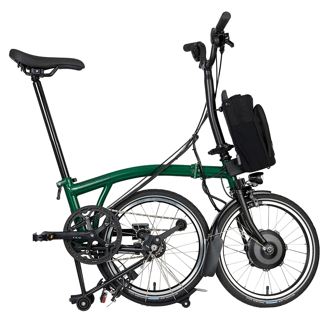 Brompton m6r folding bike cheap racing green