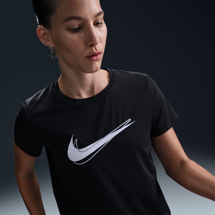 Nike One Swoosh Dri-FIT Shirt Dames zwart HJ2204-010 BIKE24