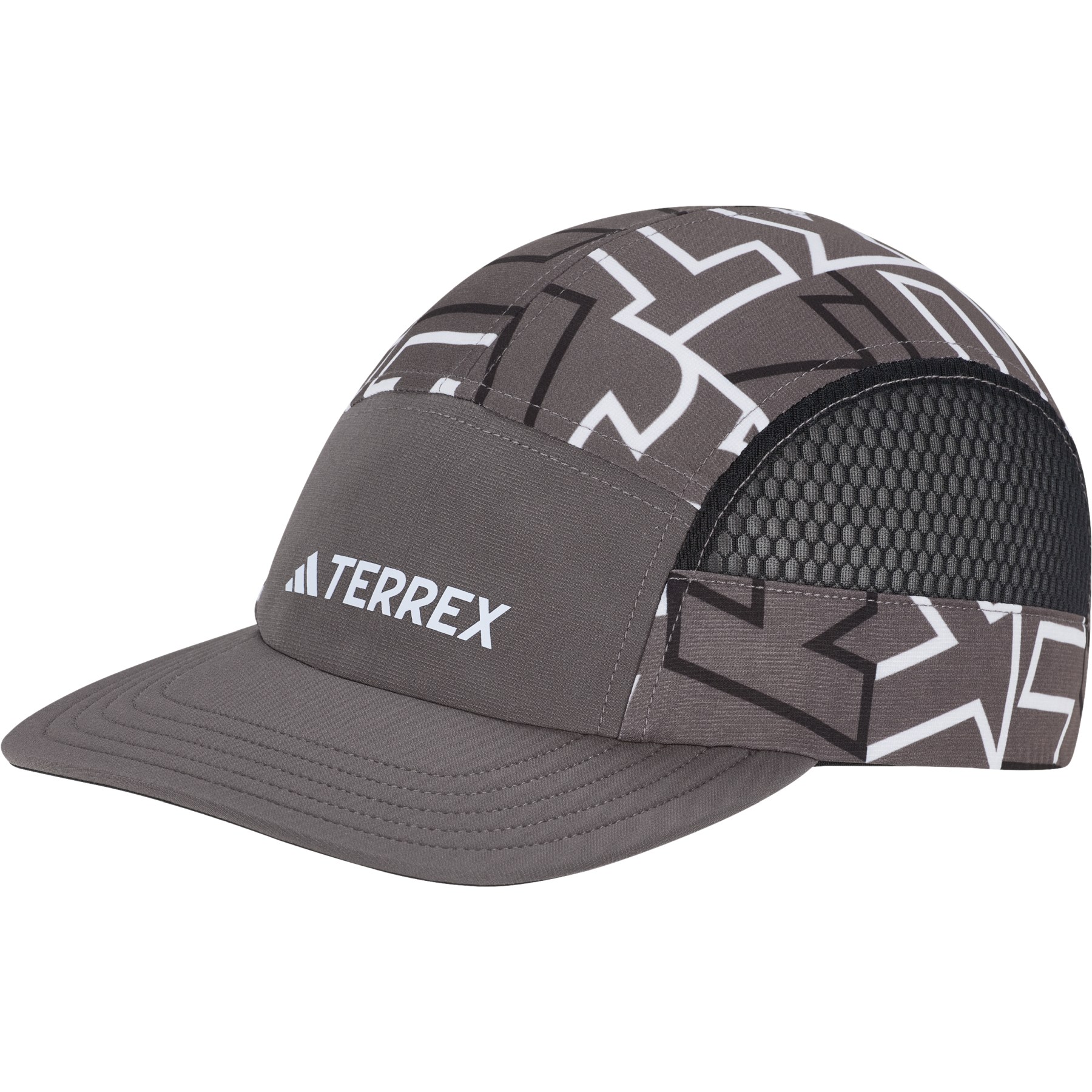 Picture of adidas TERREX HEAT.RDY 5-Panel Graphic Cap - charcoal/white/black IN8287