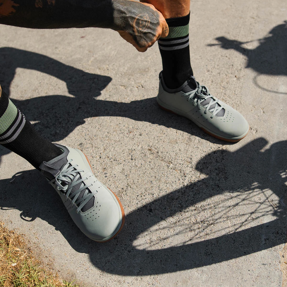 Crankbrothers Stamp Street Fabio Flat Pedal Shoes - sage/grey/gum