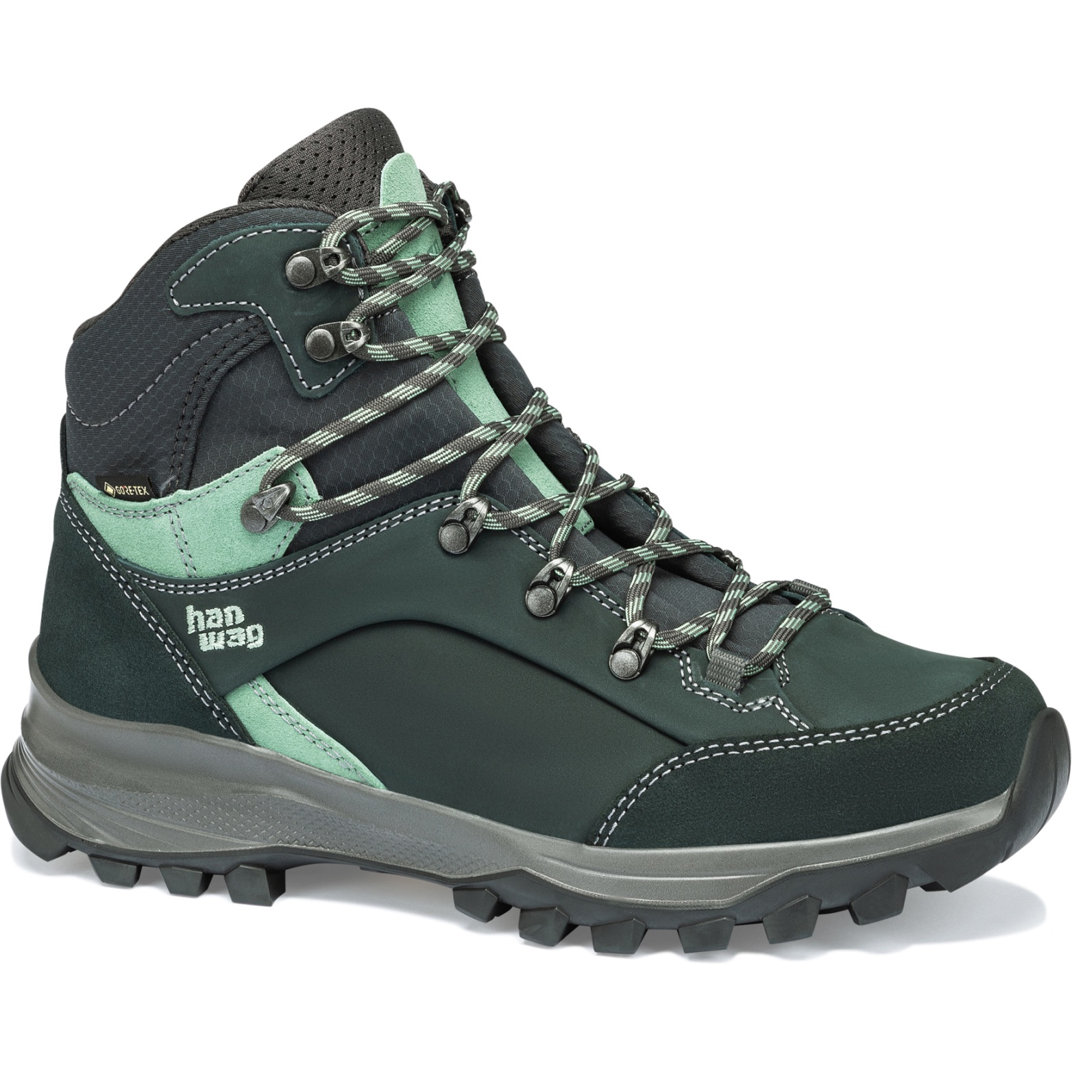 Image of Hanwag Banks Lady GTX Women's Hiking Shoes - Petrol/ Mint