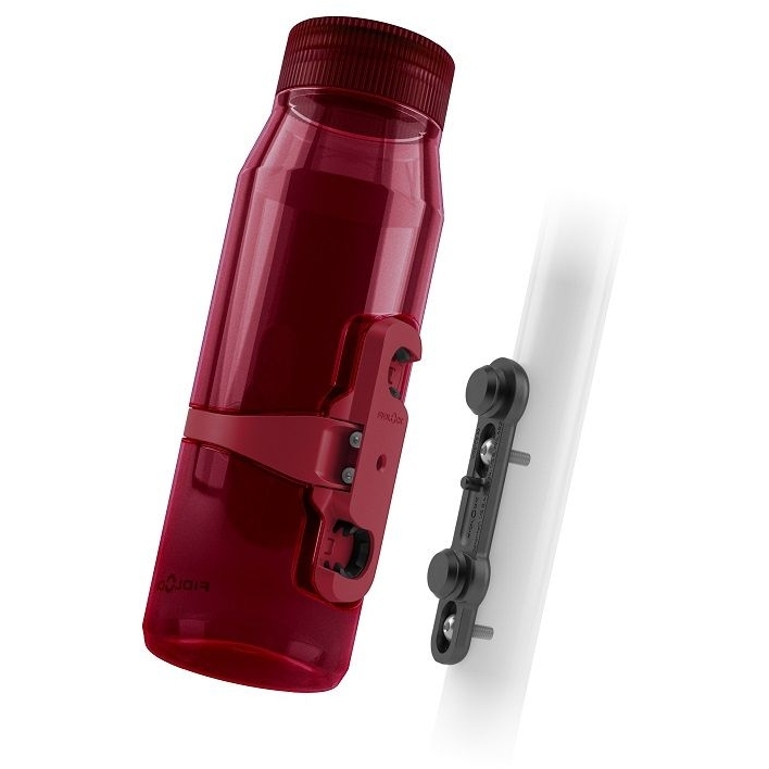 Productfoto van Fidlock Twist Life Set Drinkfles - 700 ml + Bike Base Houder - rood