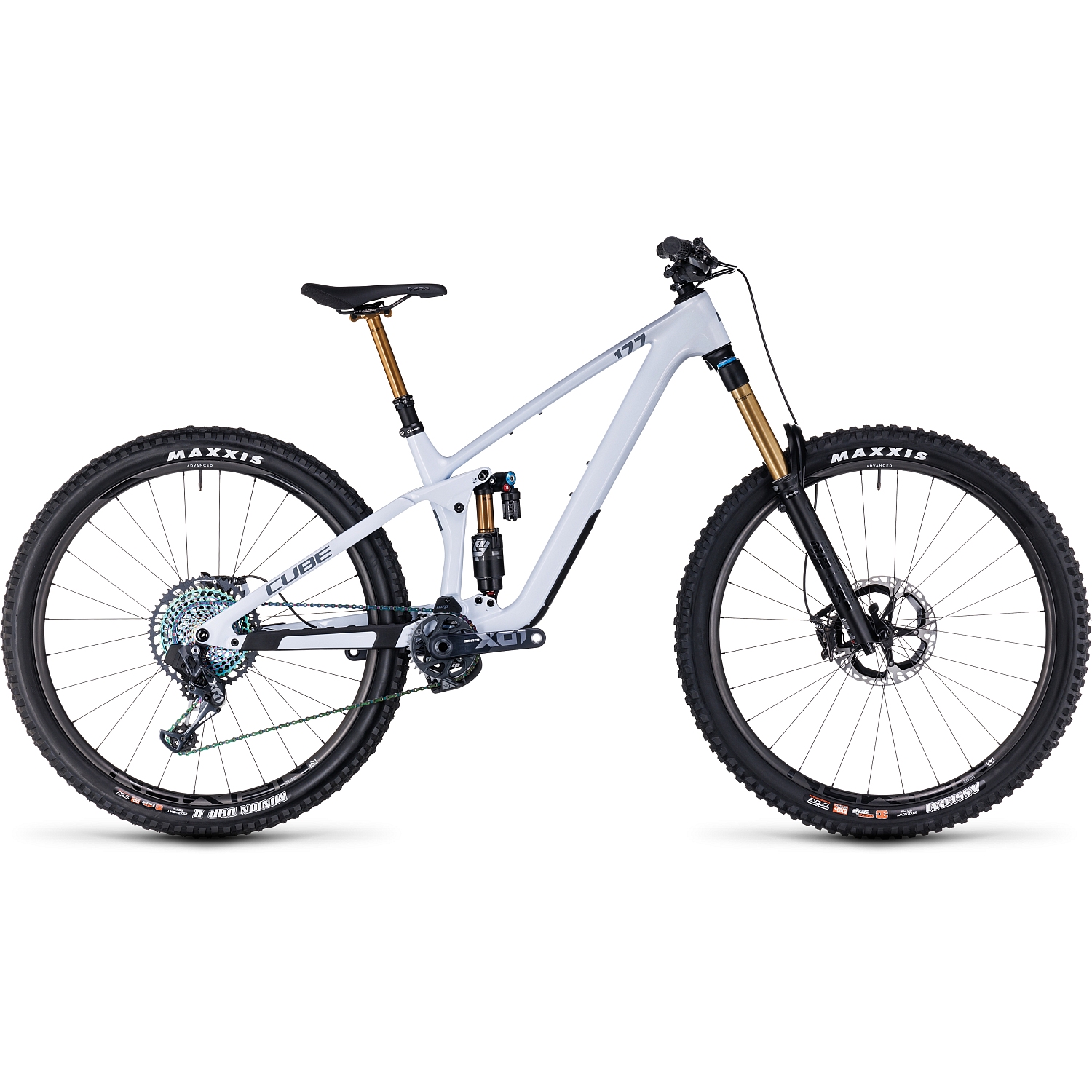 Picture of CUBE STEREO ONE77 C:68X SLT - 29&quot; Carbon Mountainbike - 2023 - flashwhite / grey
