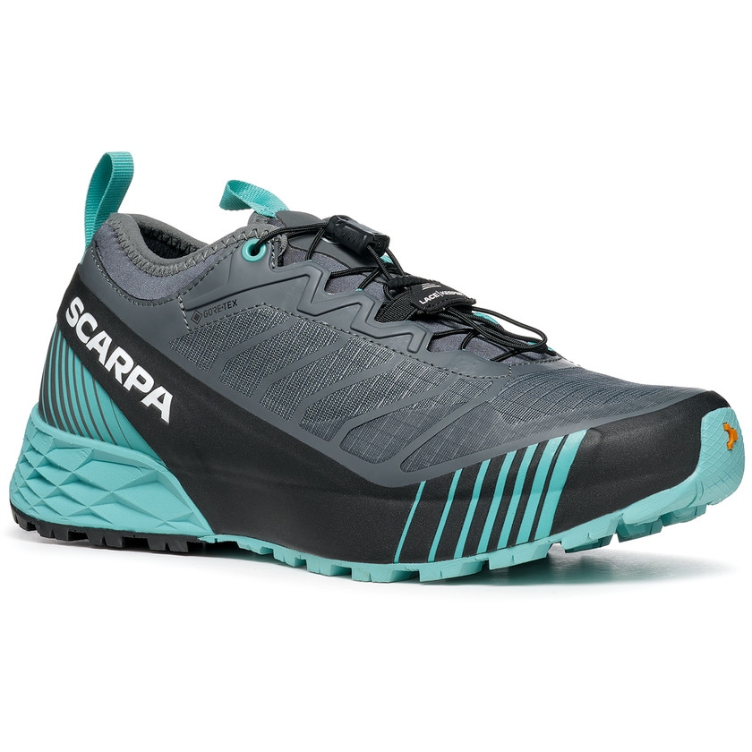 Produktbild von Scarpa Ribelle Run GTX Trail Running Schuhe Damen - anthracite/blue turquoise