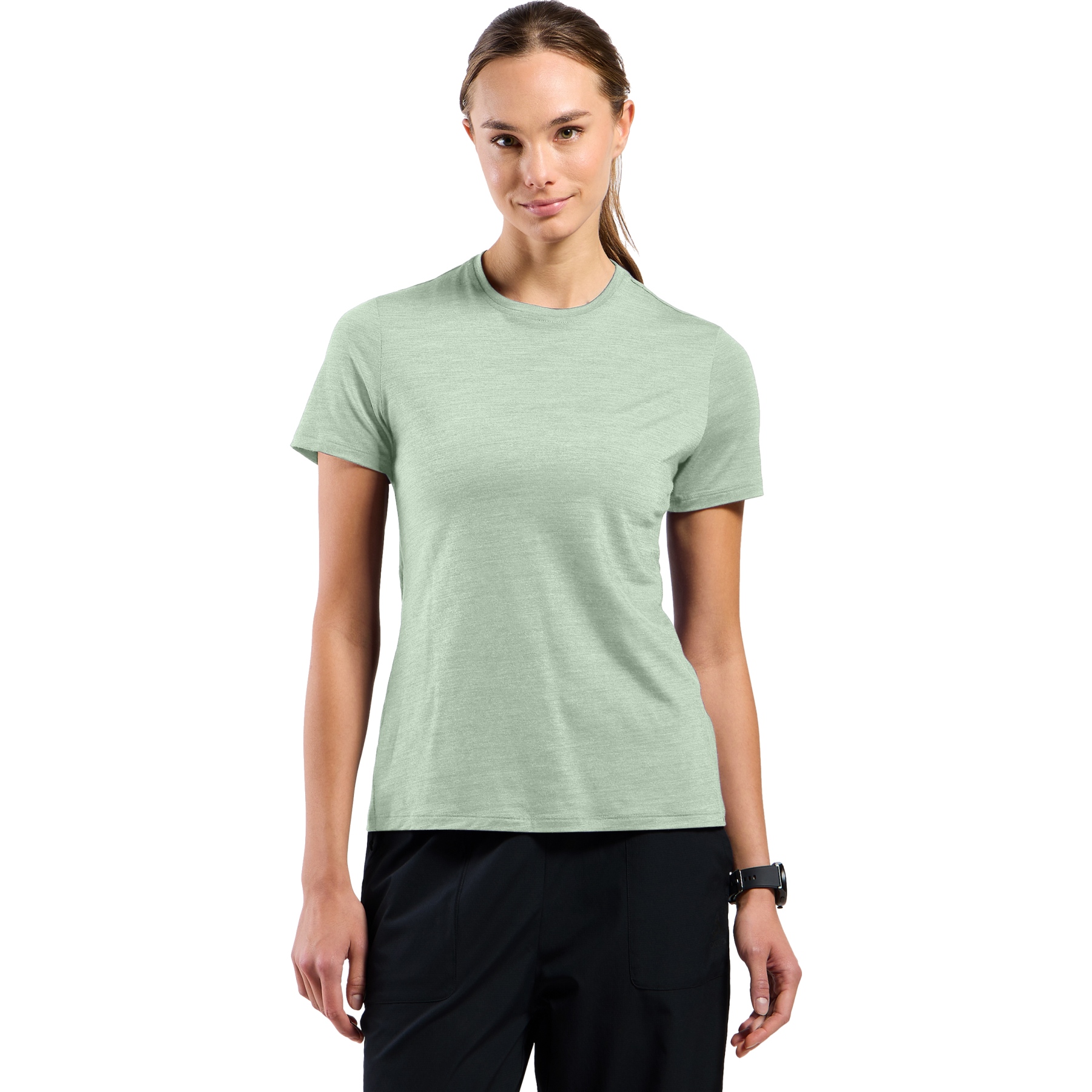 Obraz Odlo Ascent Merino-Blend 130 T-Shirt Women - ambrosia melange