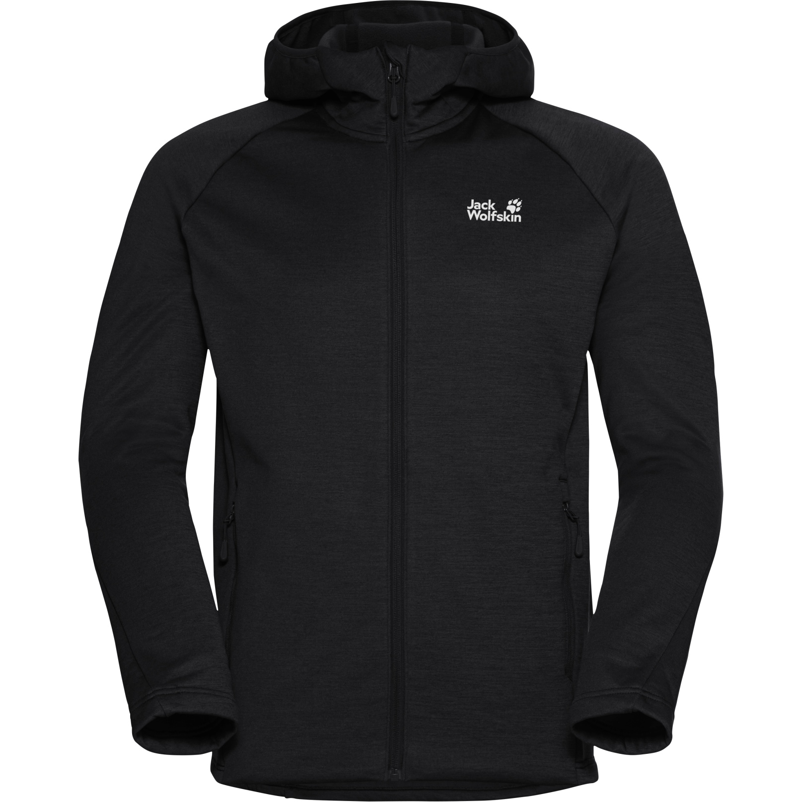 Jack Wolfskin Peak District Hooded Full Zip Jacket Men - black 