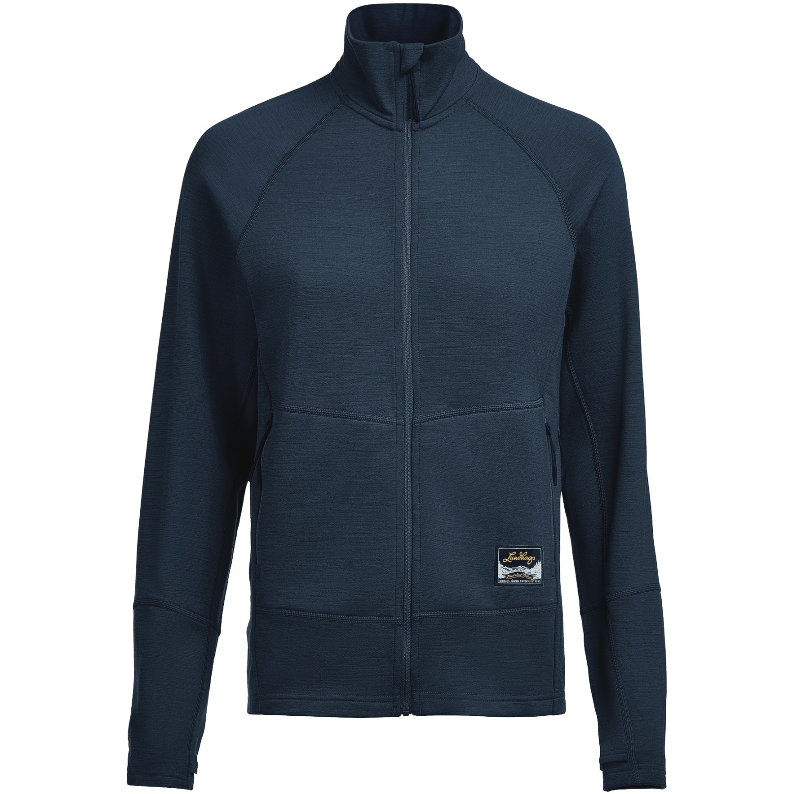 Zdjęcie: Lundhags Tived Merino Full Zip Women - Deep Blue 75350