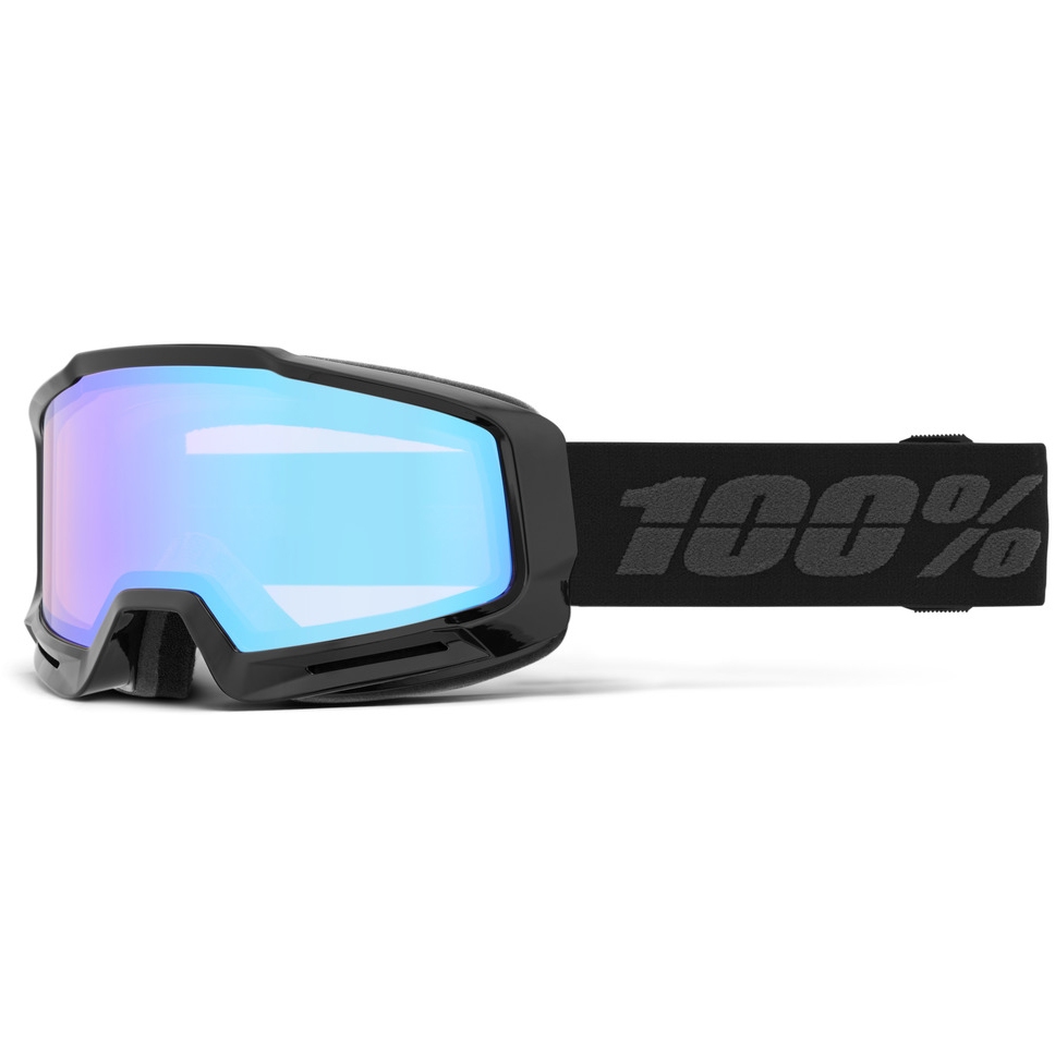 Produktbild von 100% Okan Snow Goggle - HiPER Mirror Lens - Essential Black / Pink - Turquoise