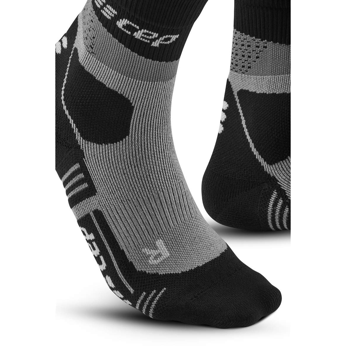 CEP Max Cushion Hiking Mid Cut Compression Socks Men - grey/black