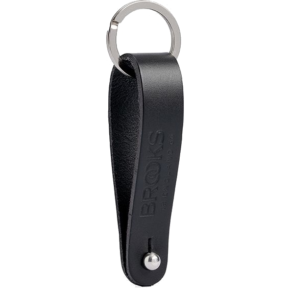 Picture of Brooks Leather Hub Shiner &amp; Key Chain - black