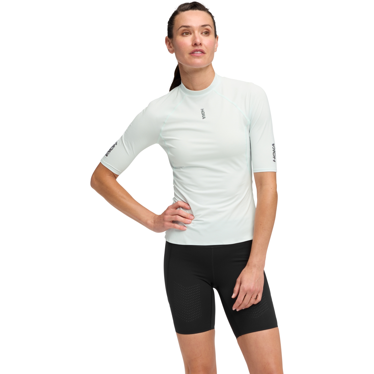 HOKA SKYBREEZE SHORT SLEEVE レディース　Lサイズ Hoka Skybreeze Short Sleeve Women - tundra | BIKE24