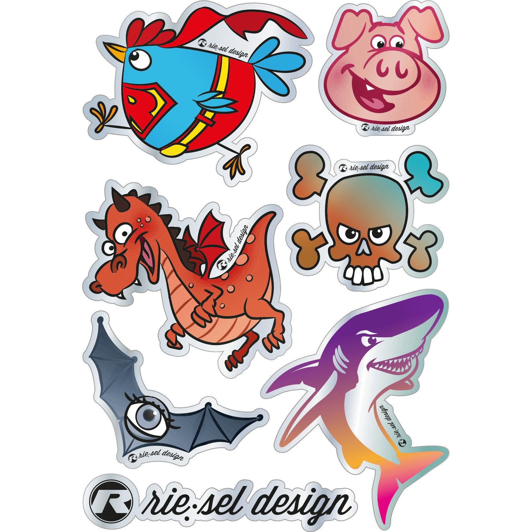 Photo produit de rie:sel design Kit d&#039;Autocollant Réfléchissant de Cadre - re:flex kids - re:flex kids