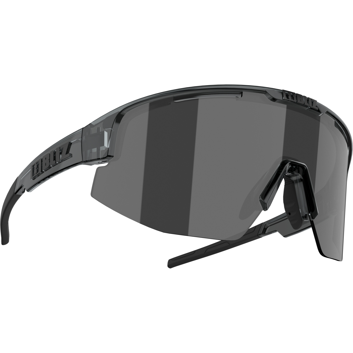 Produktbild von Bliz Matrix Brille - Crystal Black / Smoke with Silver Mirror