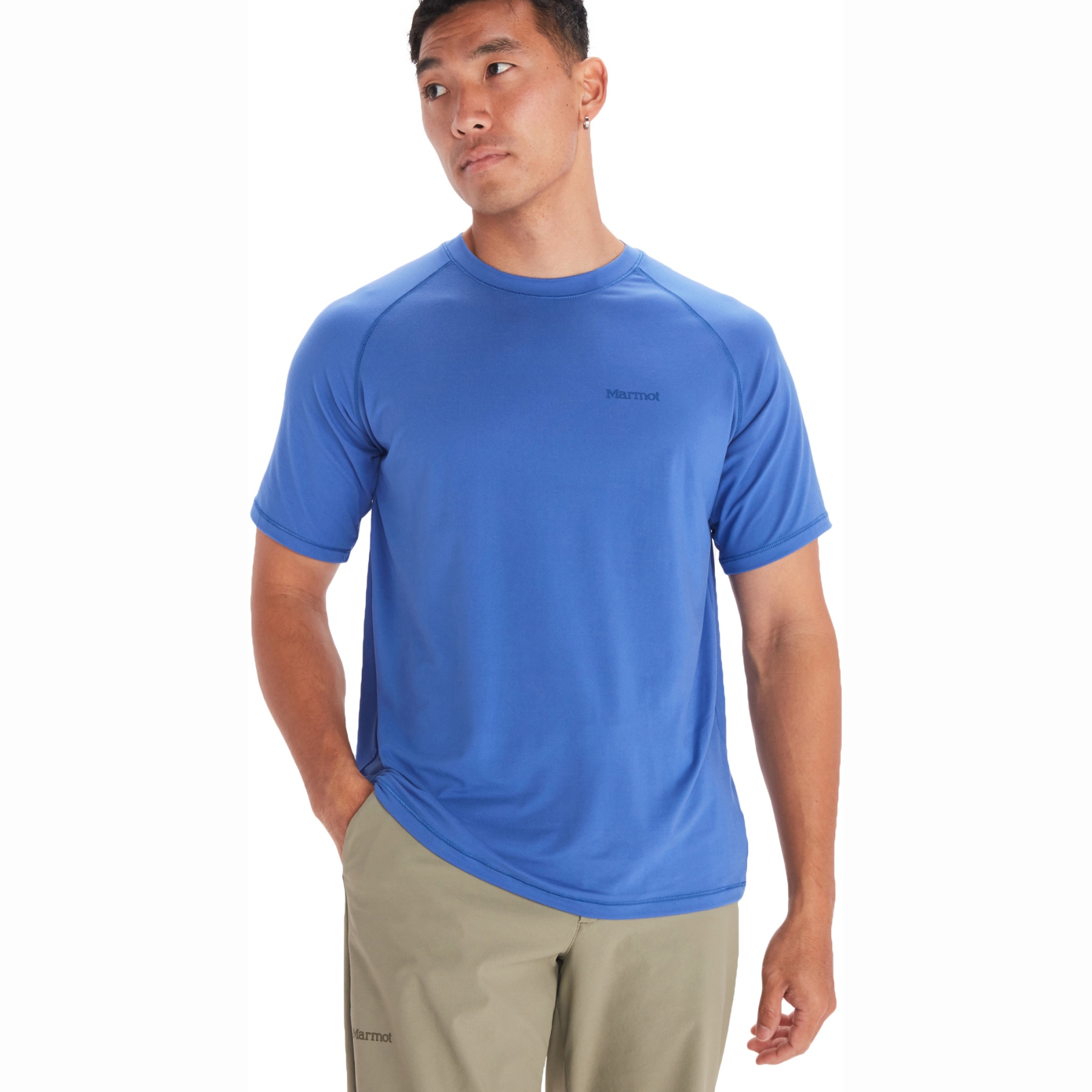 Picture of Marmot Windridge Short Sleeve T-Shirt Men - trail blue