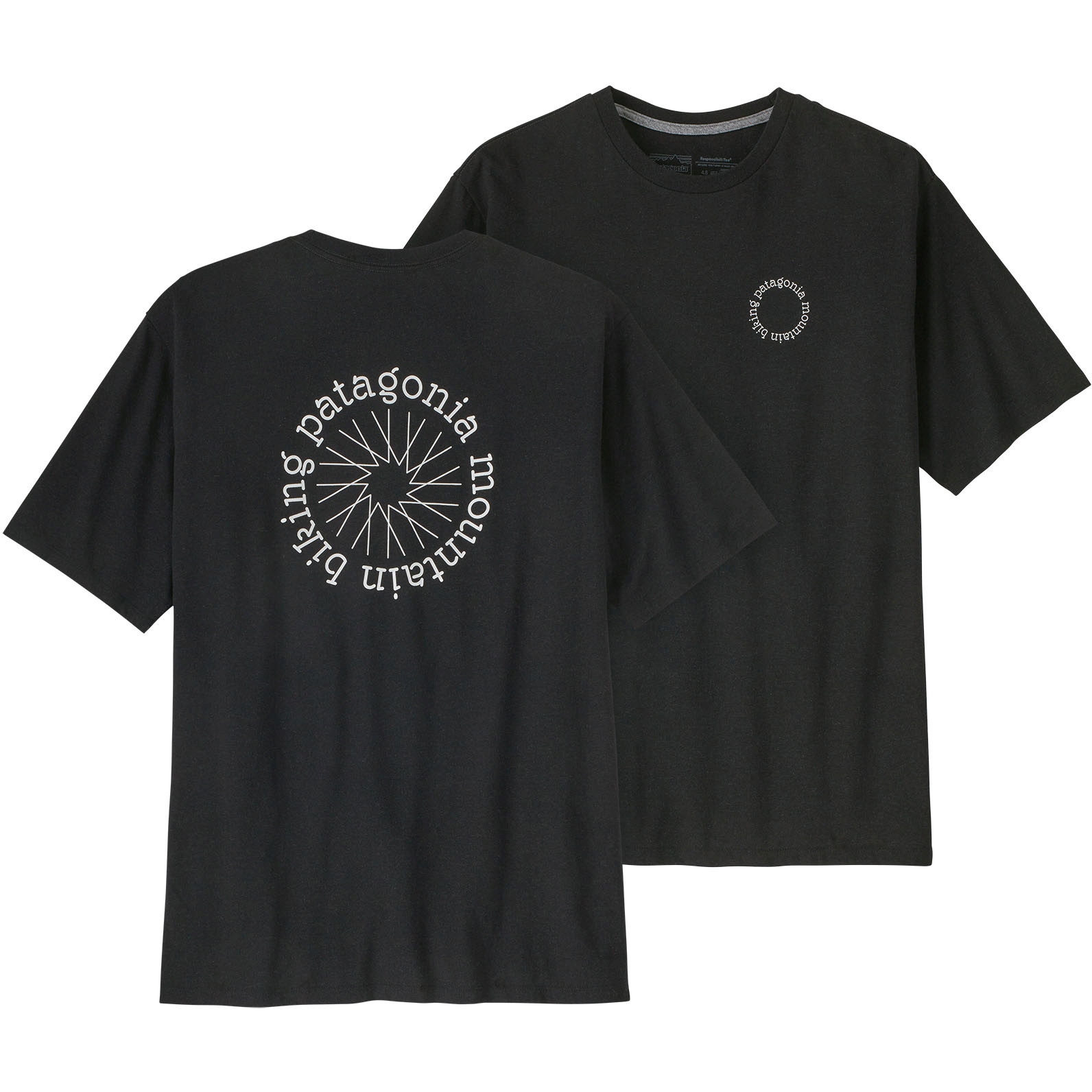 Produktbild von Patagonia Spoke Stencil Responsibili-Tee T-Shirt Herren - Ink Black