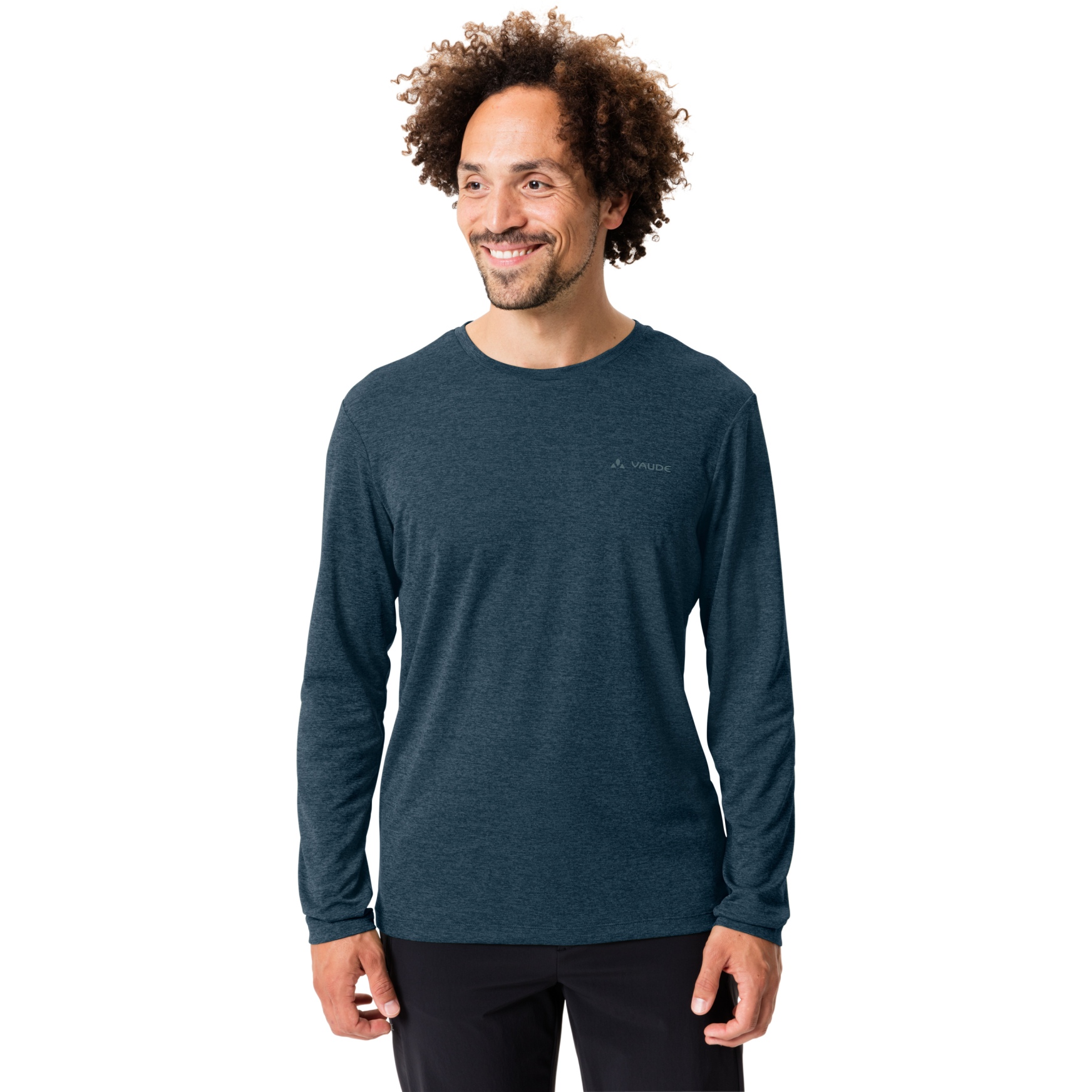 Picture of Vaude Essential LS T-Shirt Men - dark sea uni