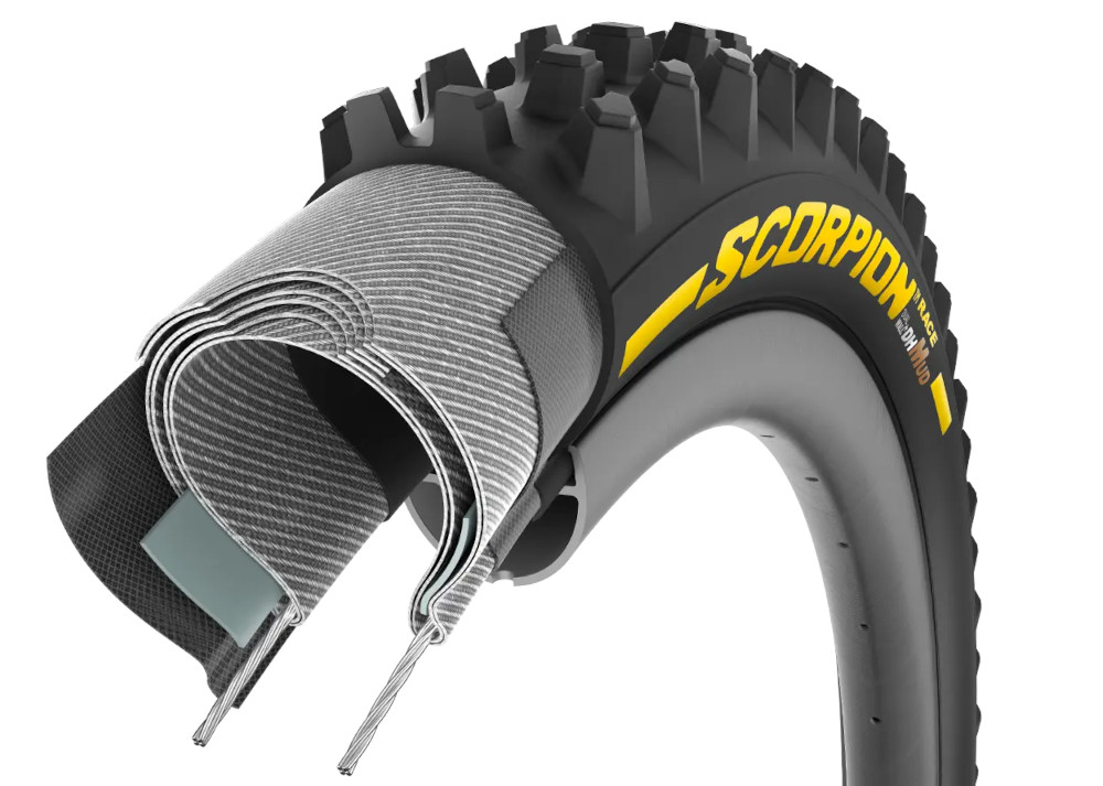 Pirelli Scorpion Race DH MUD Folding Tire yellow Label