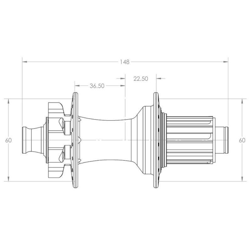 White Industries XMR+ Rear Hub | 6-Bolt | 12x148mm Boost - black