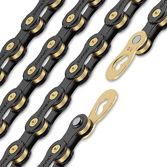 Productfoto van Wippermann conneX 11sB (black-coating, brass) 11-speed Chain Black Edition