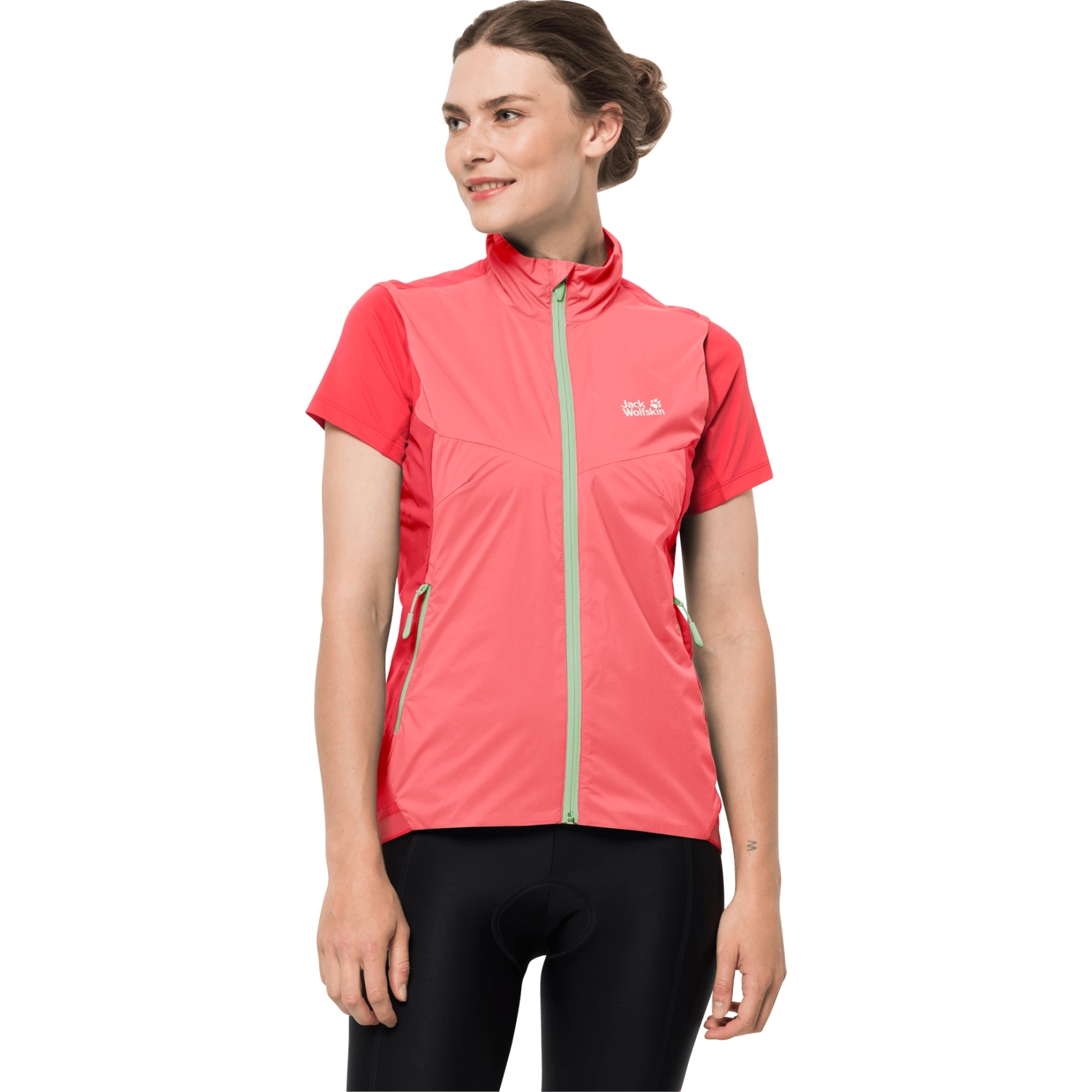 Produktbild von Jack Wolfskin Tourer Softshellweste Damen - tulip red