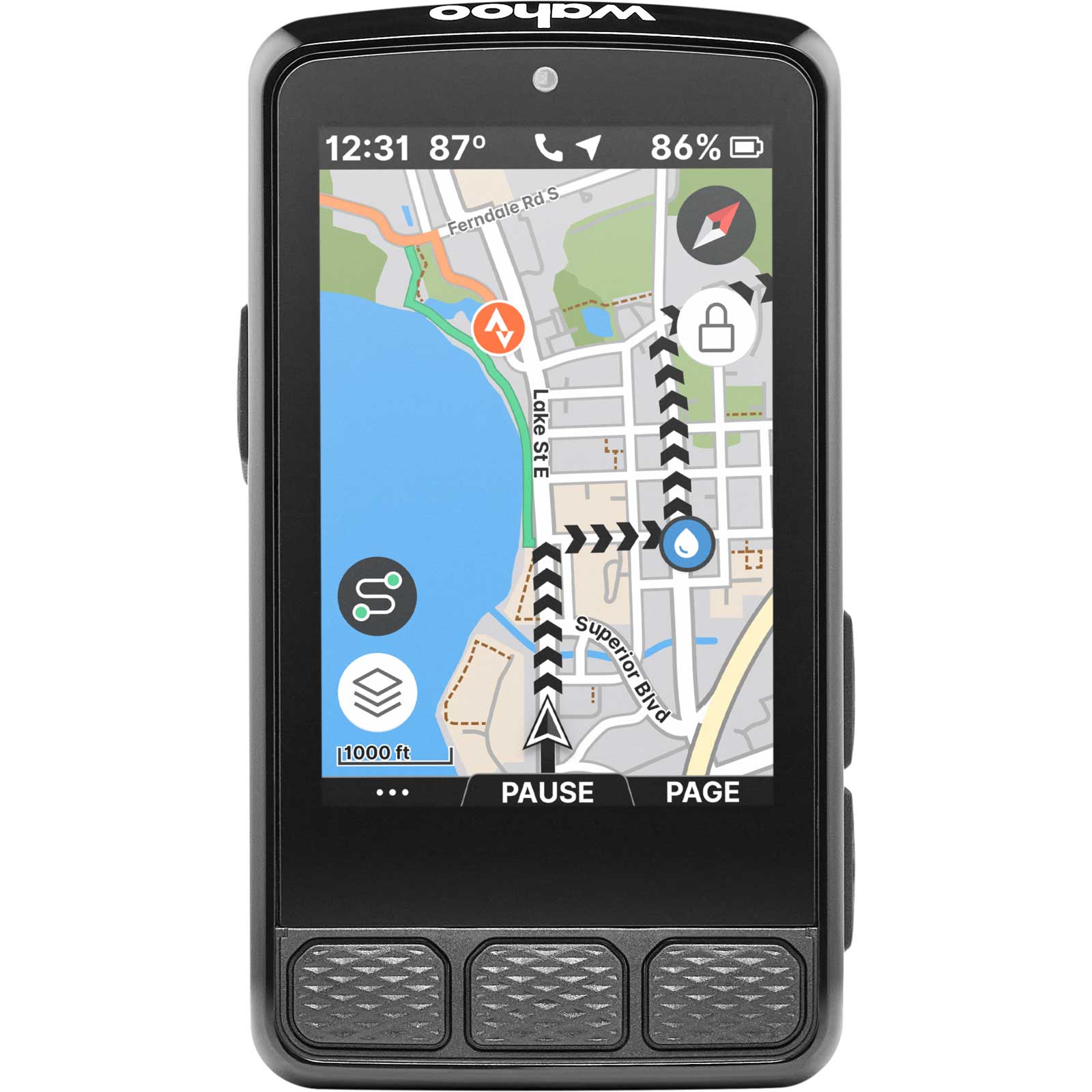 Produktbild von Wahoo ELEMNT ROAM 3 GPS Fahrradcomputer - schwarz