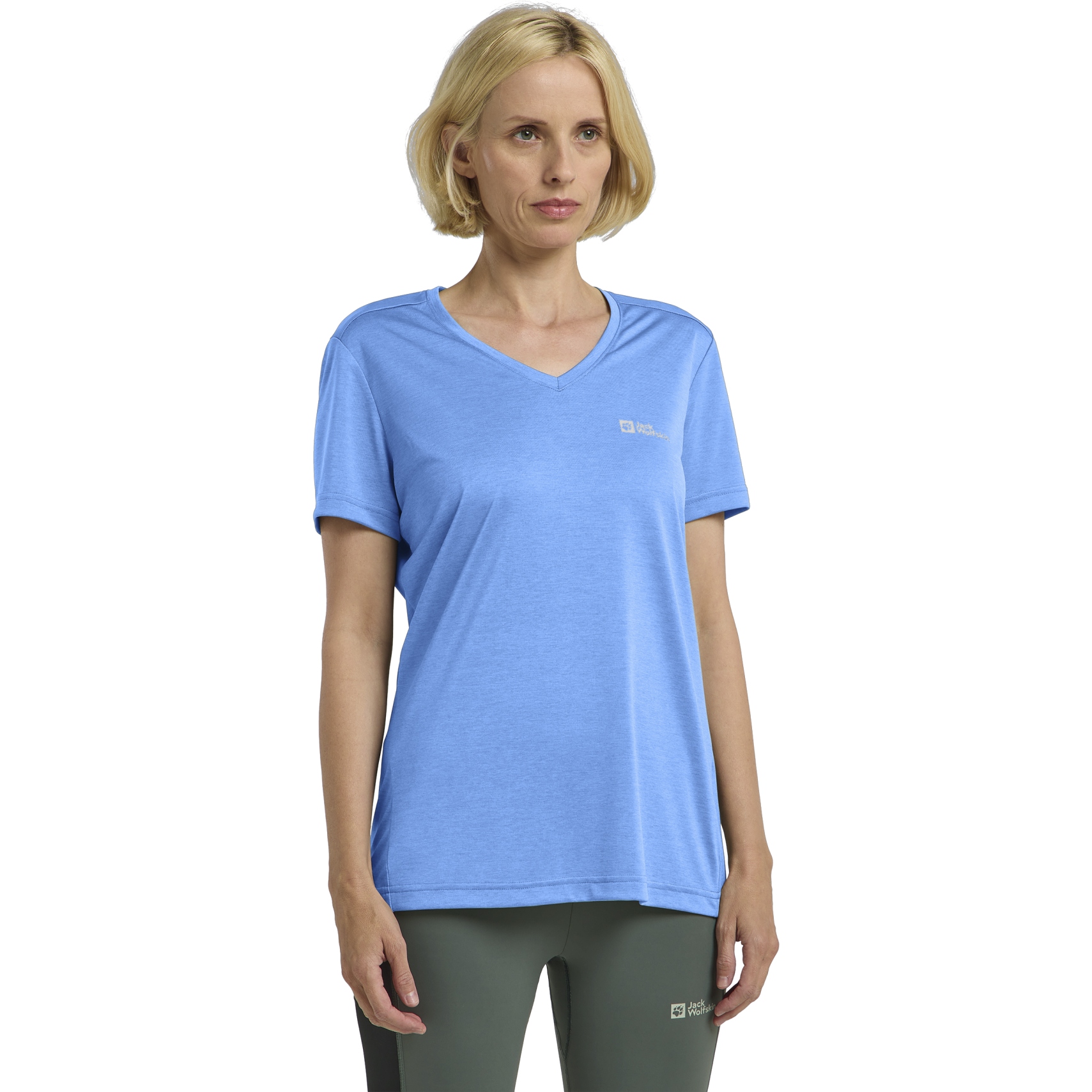Picture of Jack Wolfskin Crosstrail T-Shirt Women - mid blue