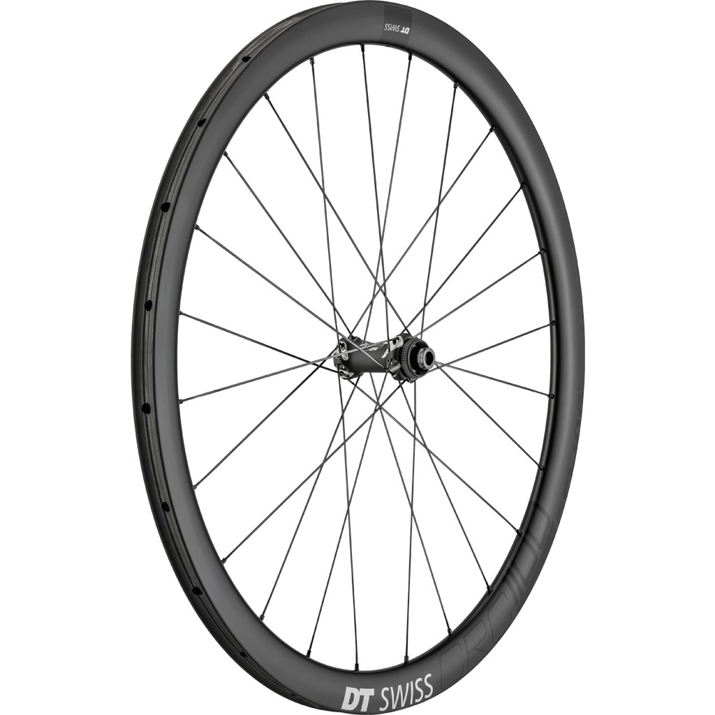 Picture of DT Swiss CRC 1100 SPLINE T 38 Front Wheel - Carbon | Tubular | Centerlock - 12x100mm - black - 2nd Choice