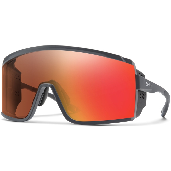 Picture of Smith Pursuit Glasses - Photochromic Lens - Matte Slate / ChromaPop Glacier Copper Red Mirror + Clear