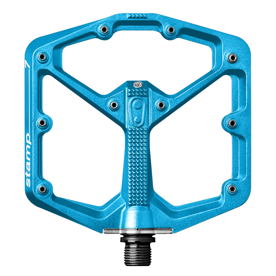Picture of Crankbrothers Stamp 7 Large Flat Pedals - electric blue