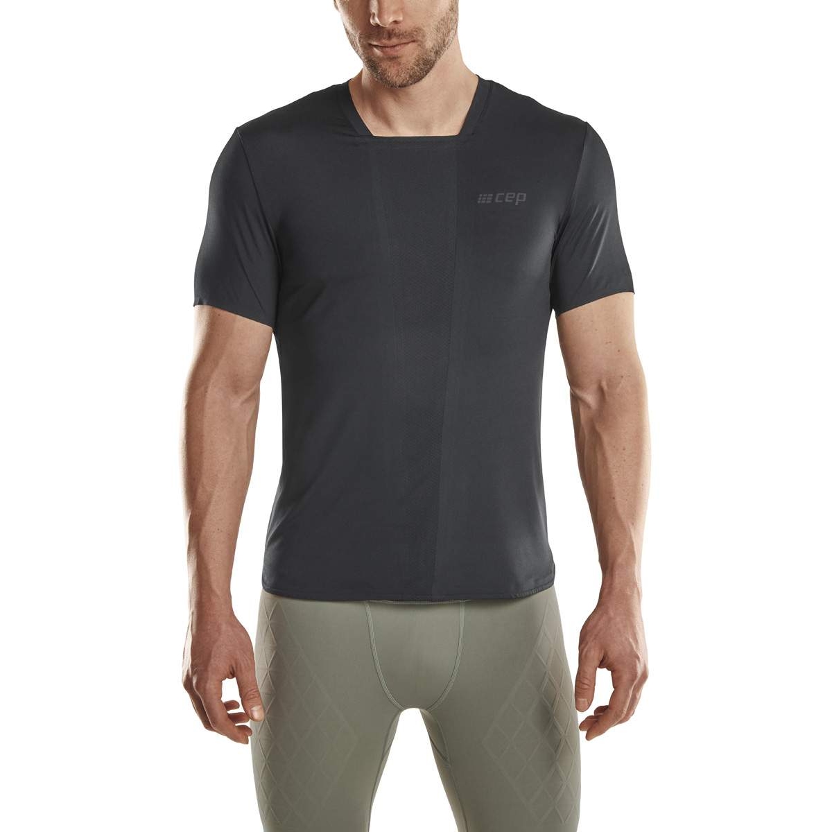 Picture of CEP The Run T-Shirt Men - black