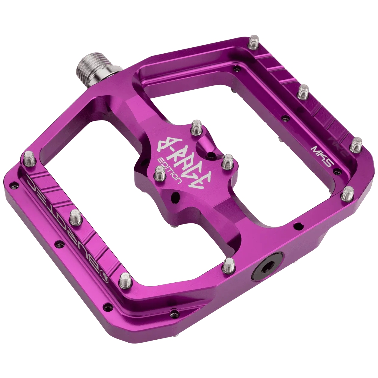 Bild von Burgtec Penthouse Flat MK5 Pedale - B-Rage Edition - Purple Rain