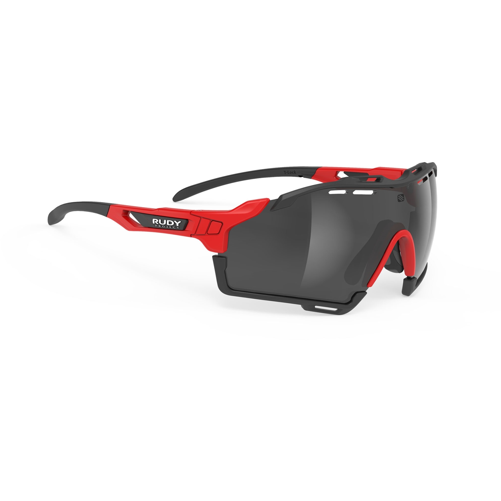Picture of Rudy Project Cutline Glasses - Fire Red Matte/Smoke Black